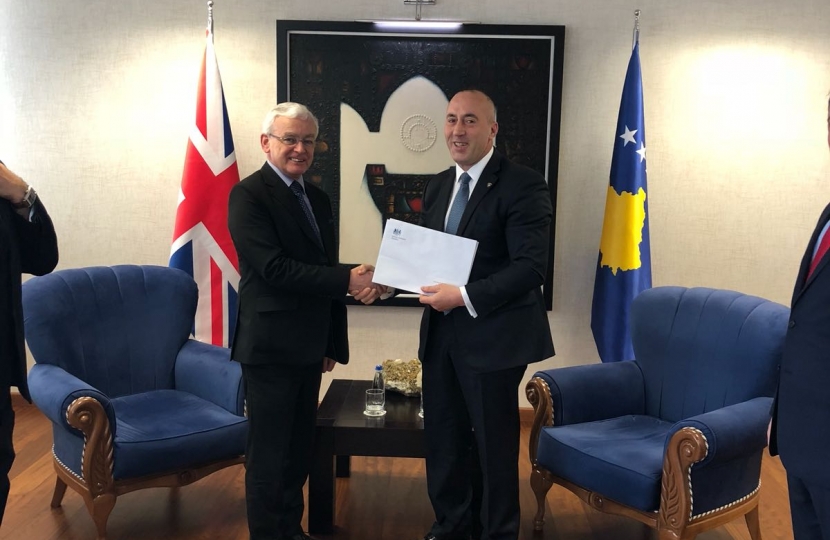 Martin and Prime Minister Haradinaj