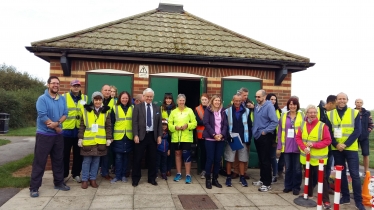 Volunteers at the Parkrun